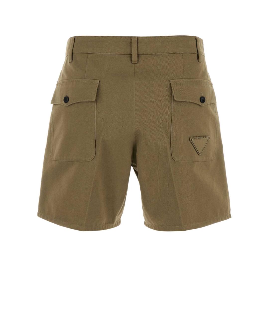 PRADA Зеленые хлопковые шорты, фото 2