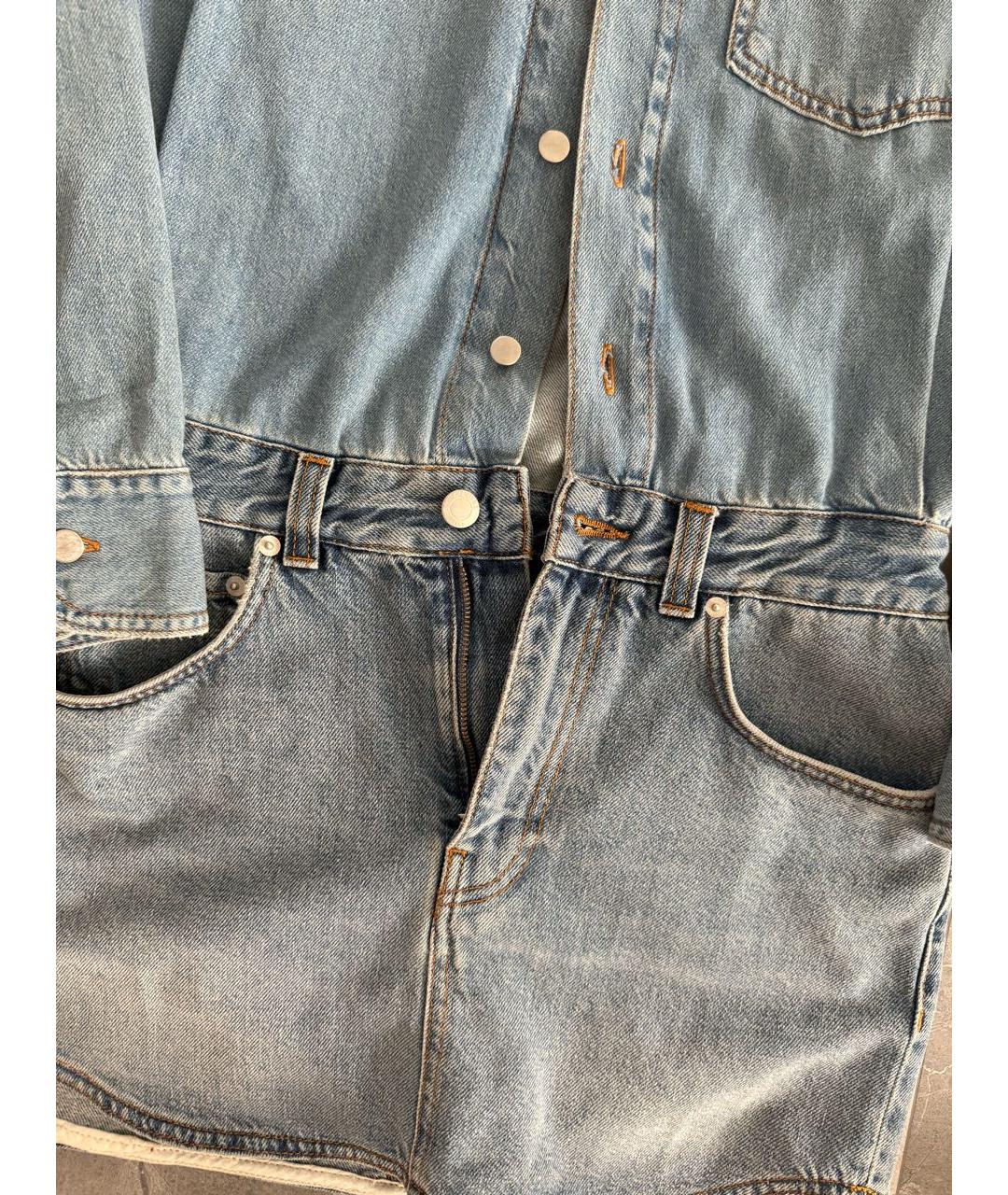 HAIKURE Синее деним повседневное платье, фото 2