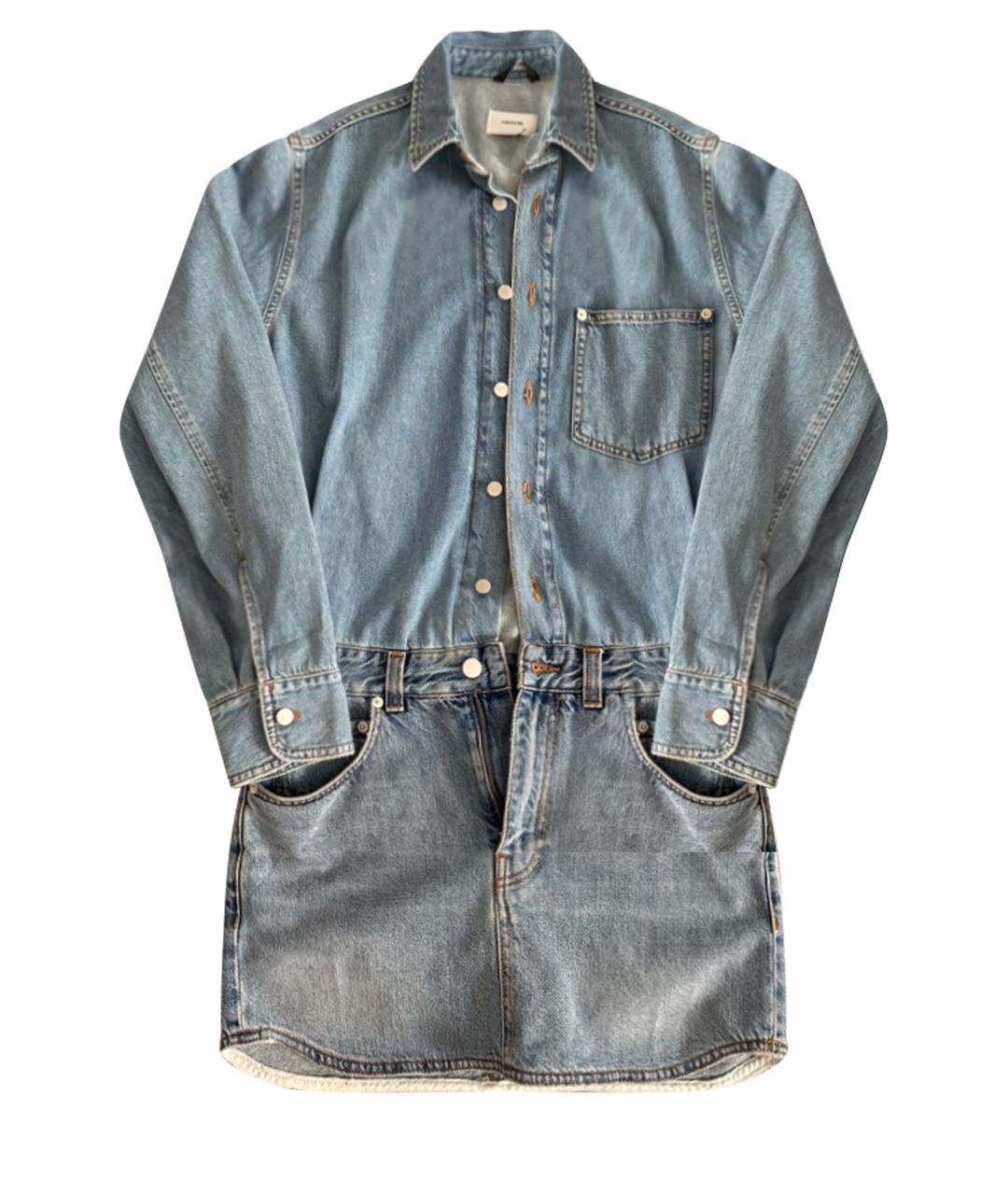 HAIKURE Синее деним повседневное платье, фото 1