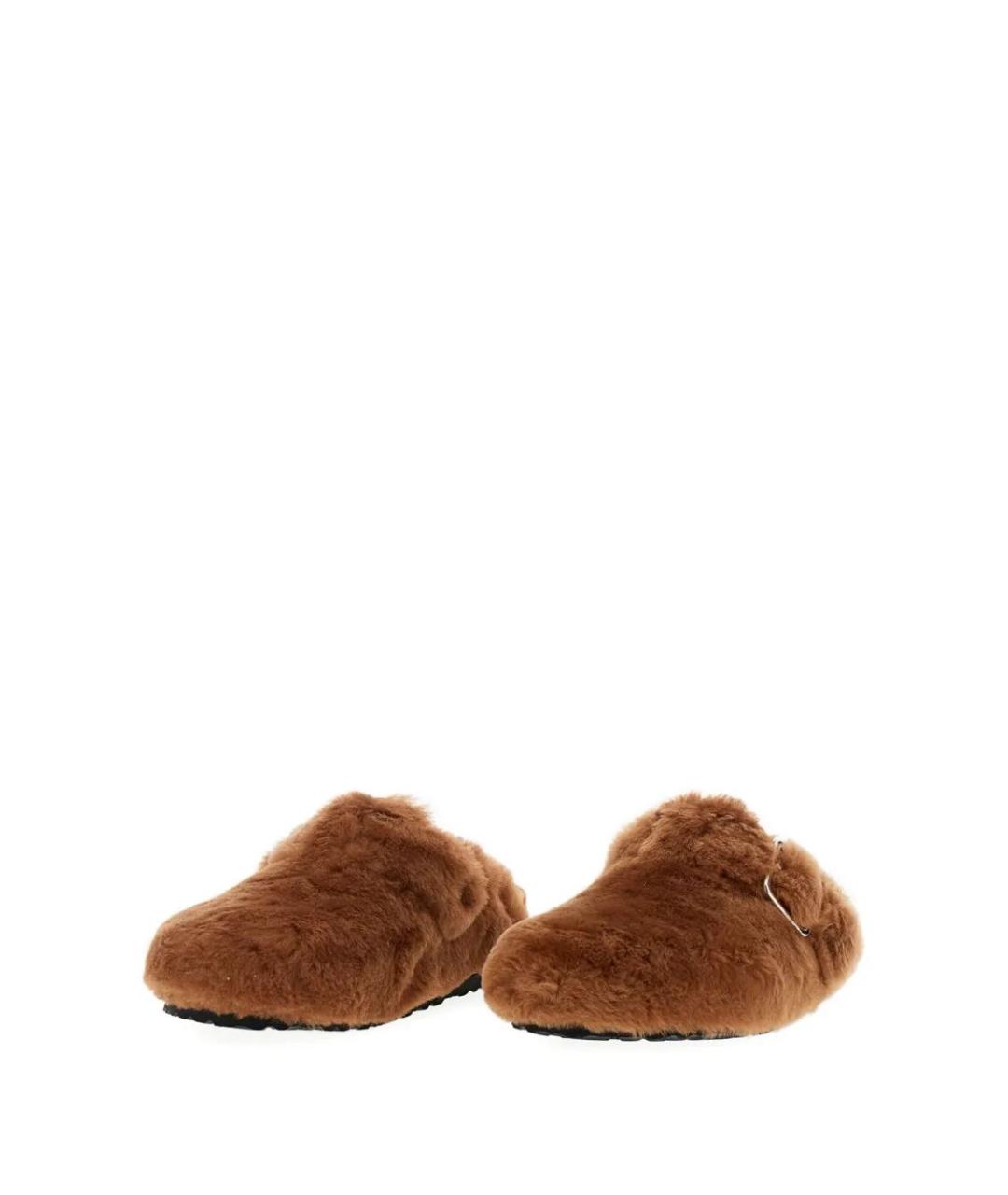 BIRKENSTOCK Коричневые кожаные мюли, фото 2