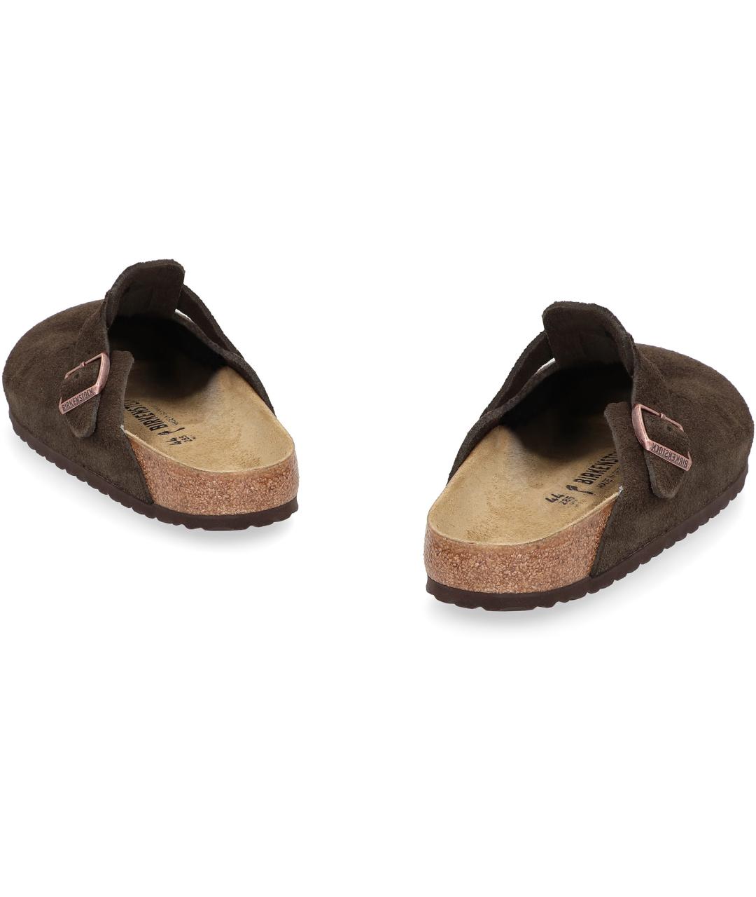 BIRKENSTOCK Коричневые замшевые сандалии, фото 4