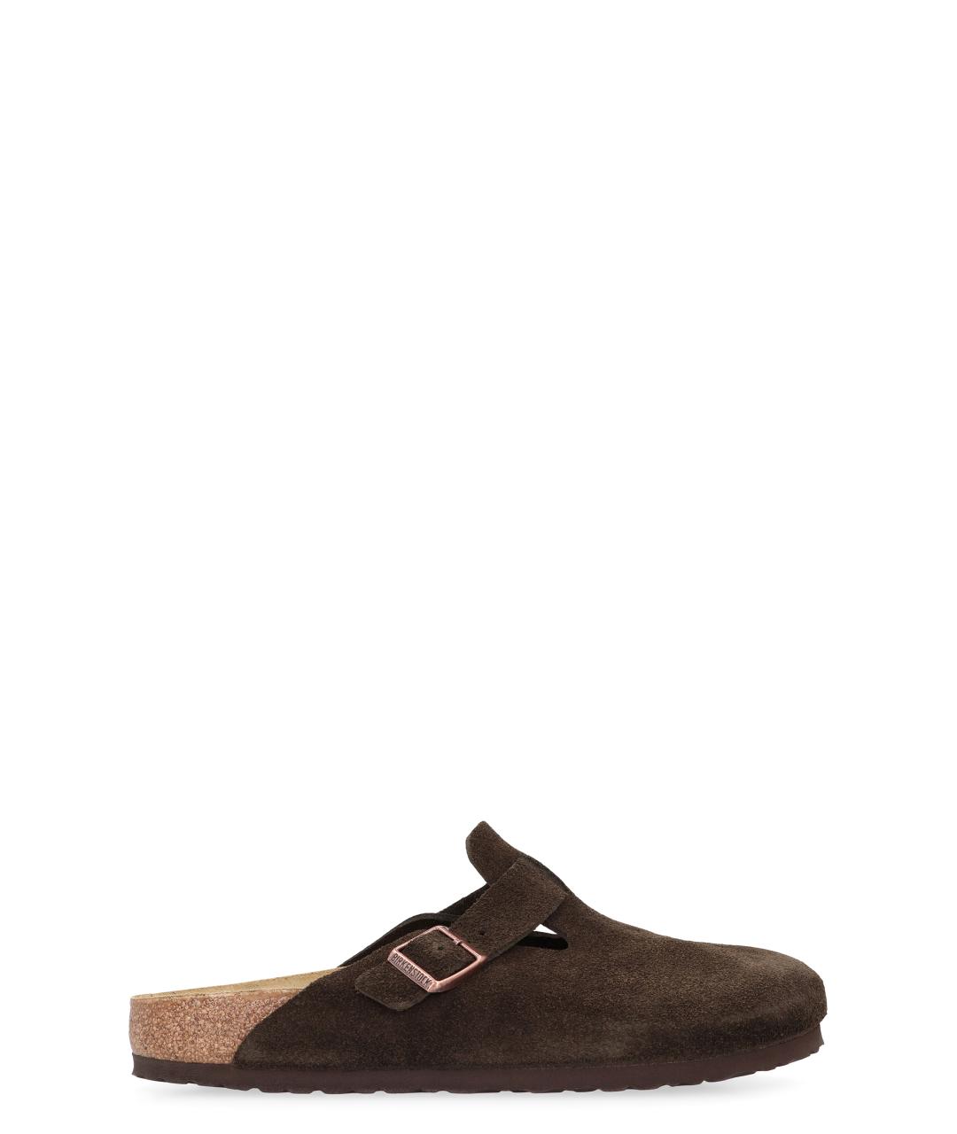 BIRKENSTOCK Коричневые замшевые сандалии, фото 1