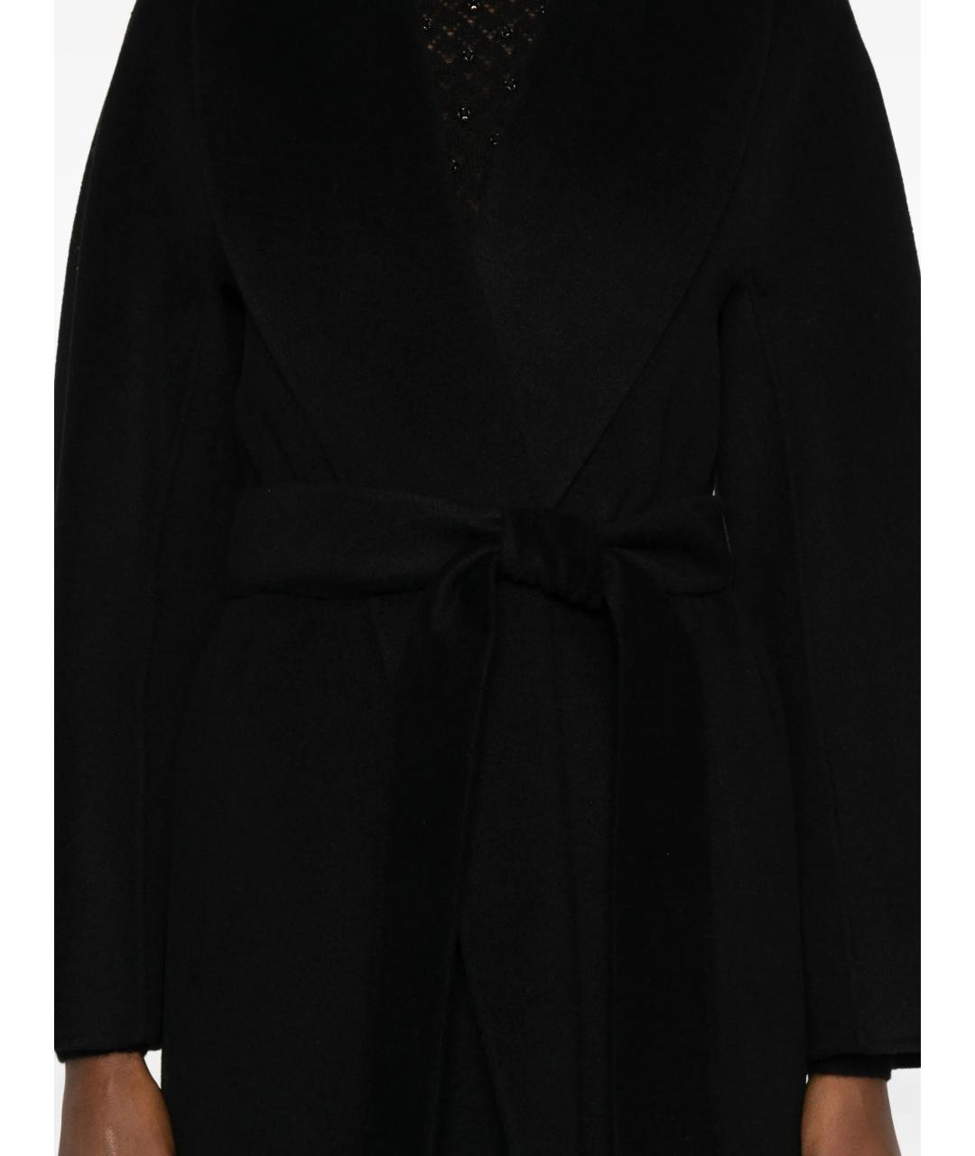 MAX MARA STUDIO Черное кашемировое пальто, фото 5
