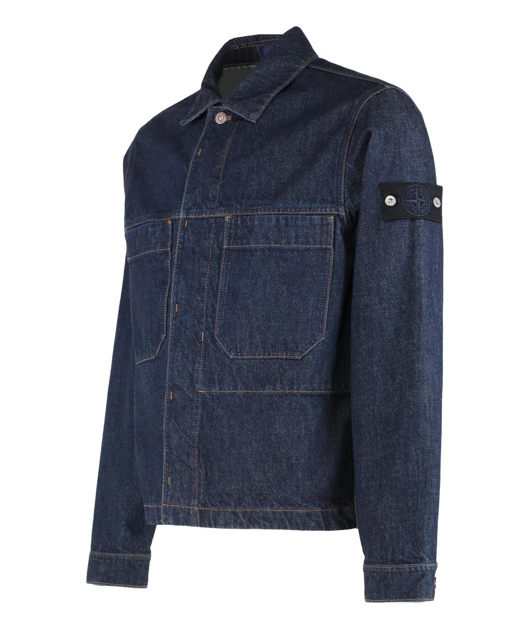STONE ISLAND Синяя хлопковая куртка, фото 3
