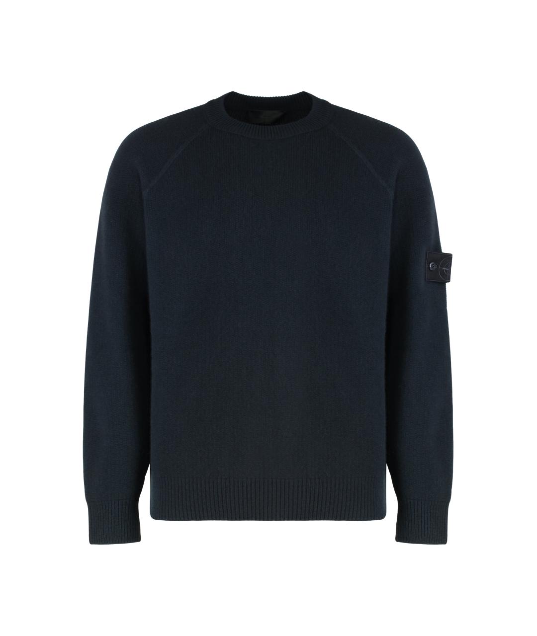 STONE ISLAND Синий кашемировый джемпер / свитер, фото 1