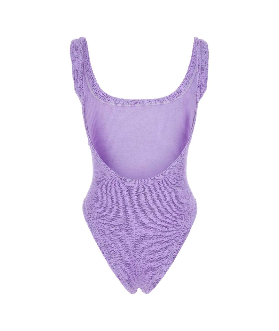 HUNZA G Фиолетовый полиамидовый купальник, фото 2