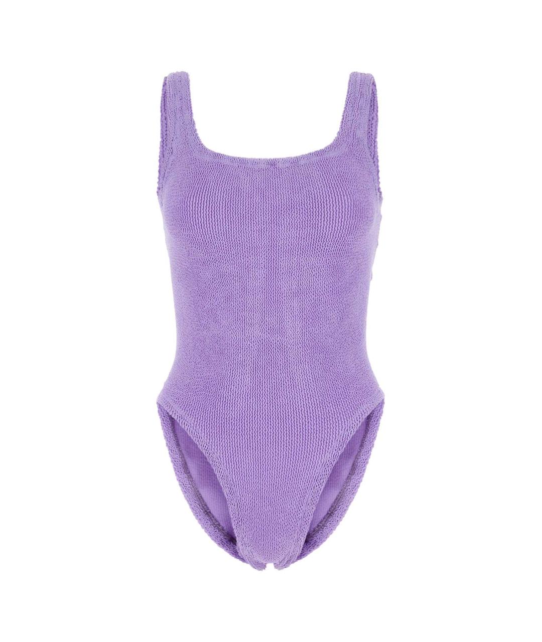 HUNZA G Фиолетовый полиамидовый купальник, фото 1