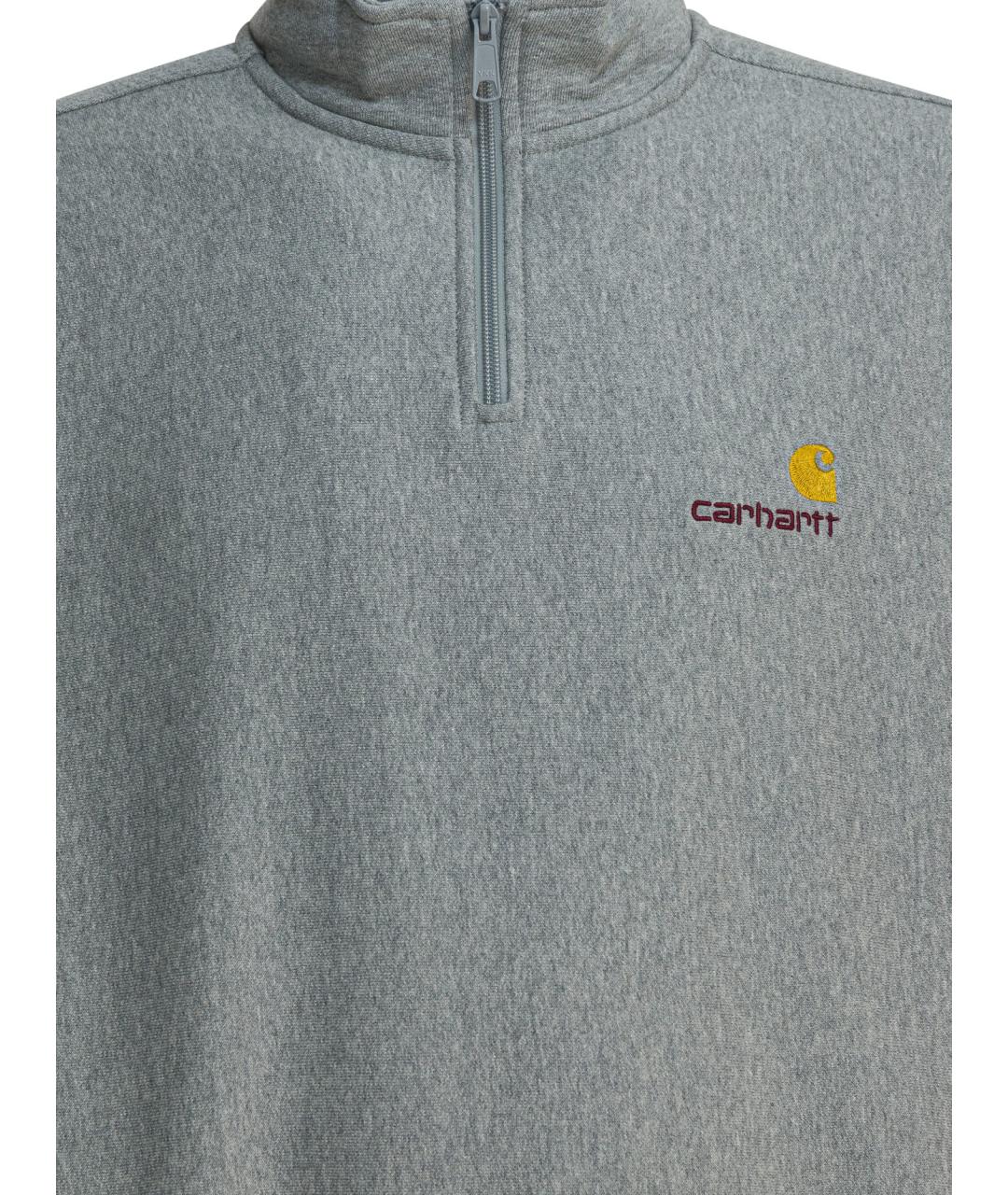 CARHARTT WIP Серый хлопковый джемпер / свитер, фото 3