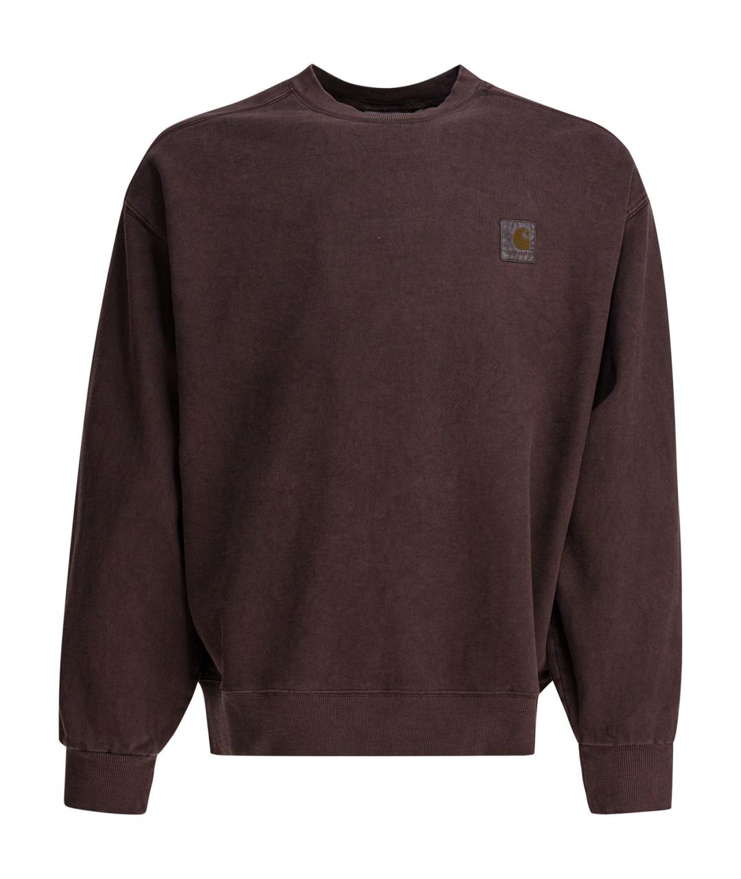 CARHARTT WIP Коричневый хлопковый джемпер / свитер, фото 1