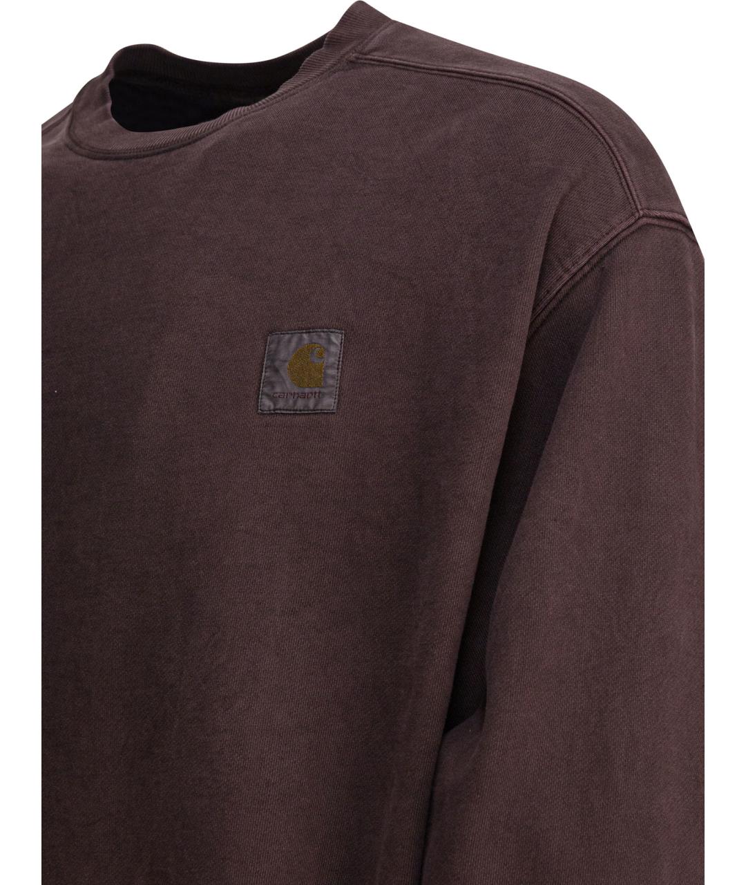 CARHARTT WIP Коричневый хлопковый джемпер / свитер, фото 4
