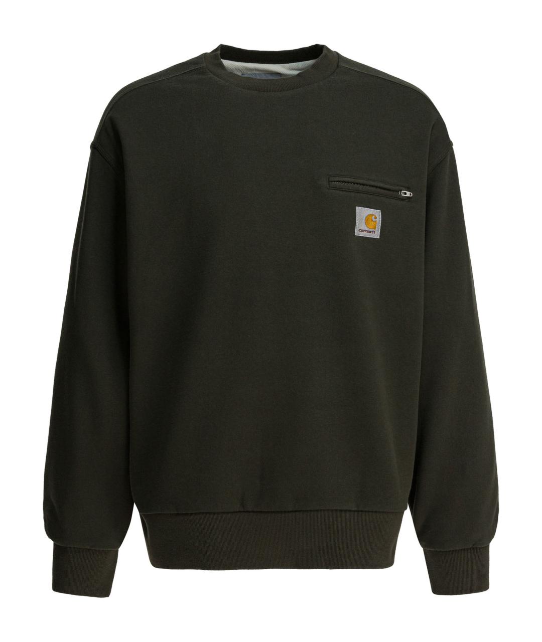 CARHARTT WIP Зеленый хлопковый джемпер / свитер, фото 1