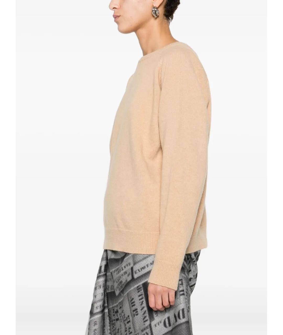 MAISON MARGIELA Бежевый шерстяной джемпер / свитер, фото 3