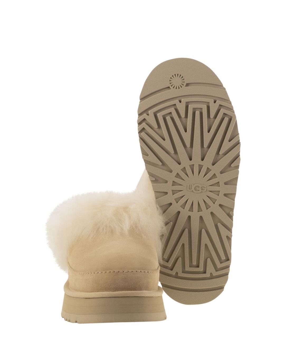 UGG AUSTRALIA Бежевые шлепанцы, фото 5