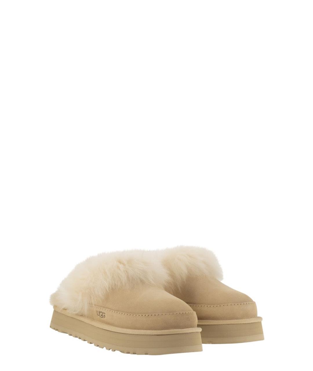 UGG AUSTRALIA Бежевые шлепанцы, фото 4
