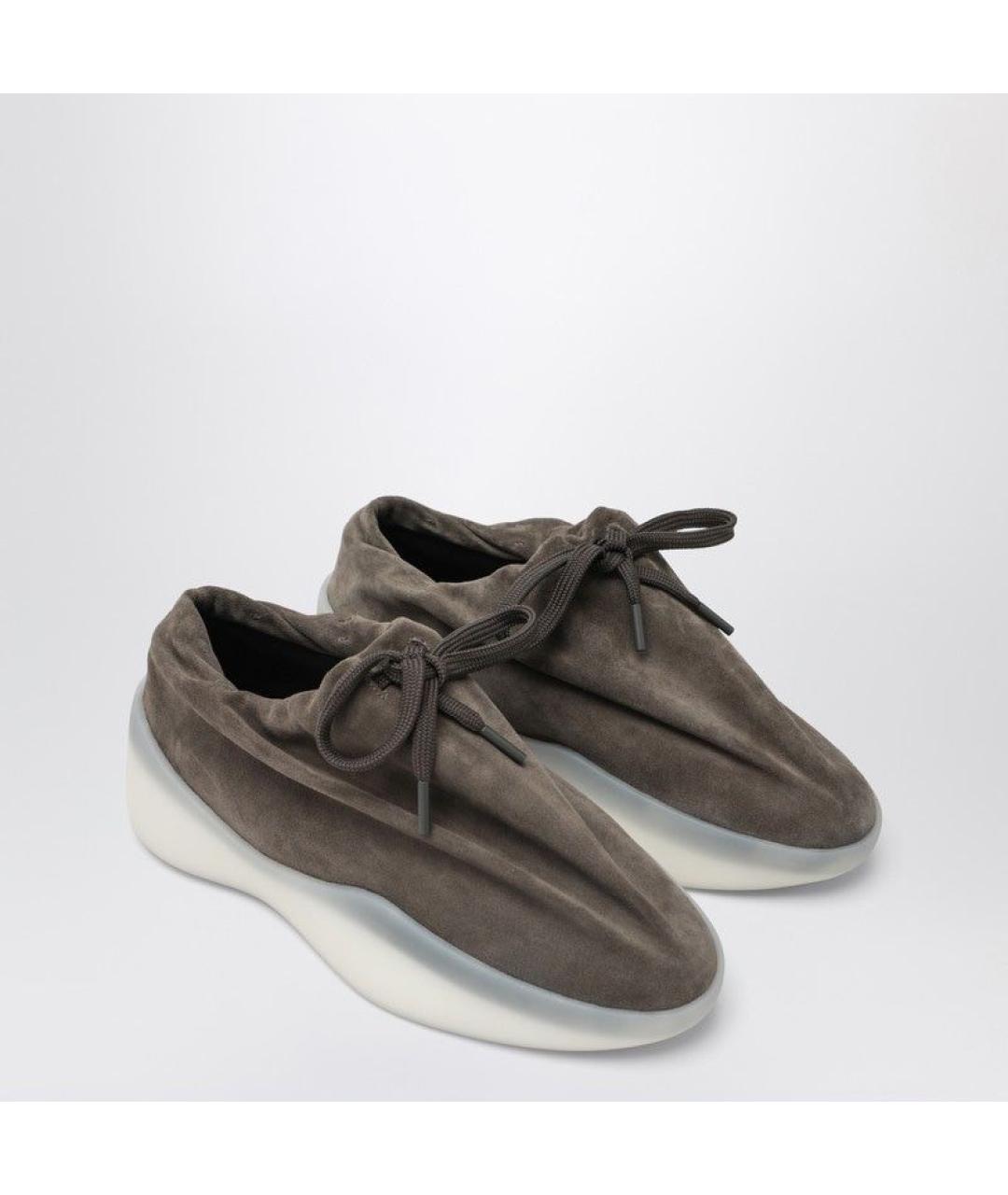 FEAR OF GOD Серые замшевые низкие кроссовки / кеды, фото 2