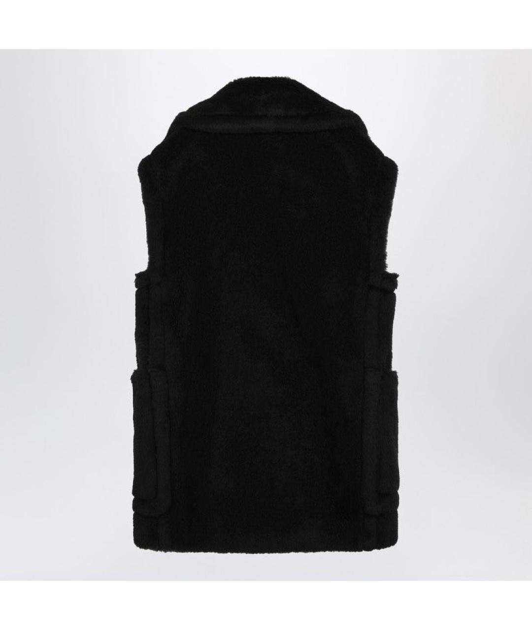 MAX MARA Черный шерстяной жилет, фото 2