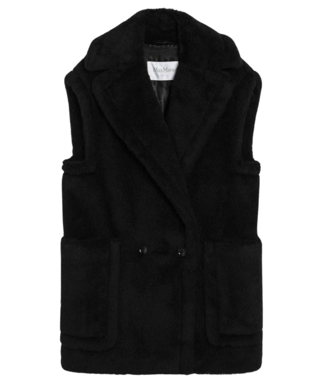 MAX MARA Черный шерстяной жилет, фото 1