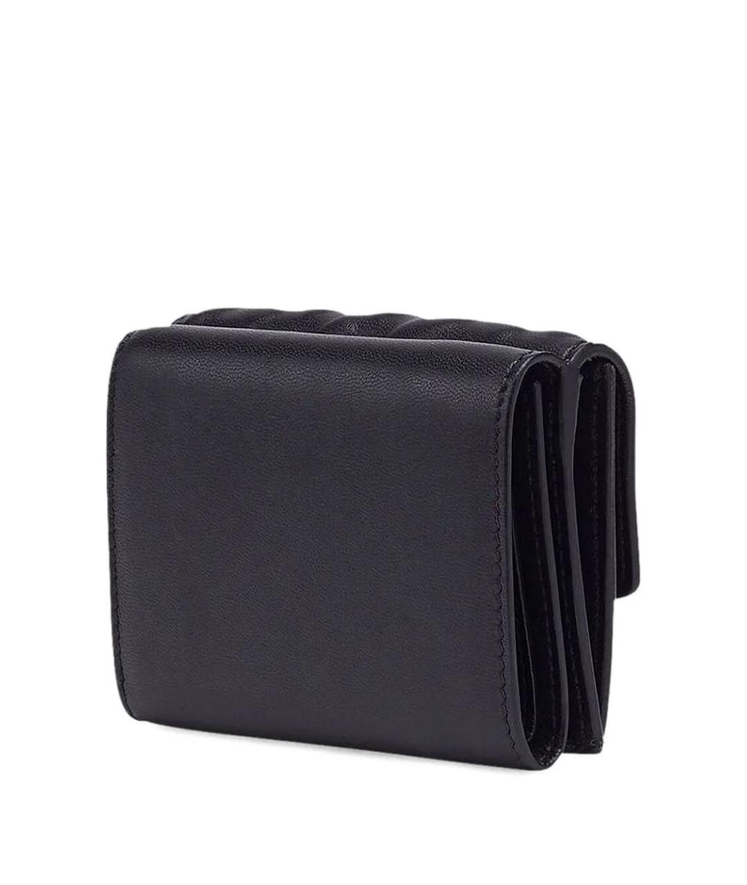 FENDI Черный кожаный кошелек, фото 2