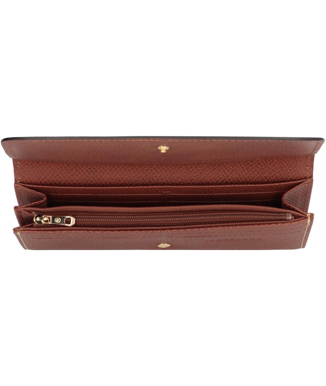 LONGCHAMP Коричневый кожаный кошелек, фото 3