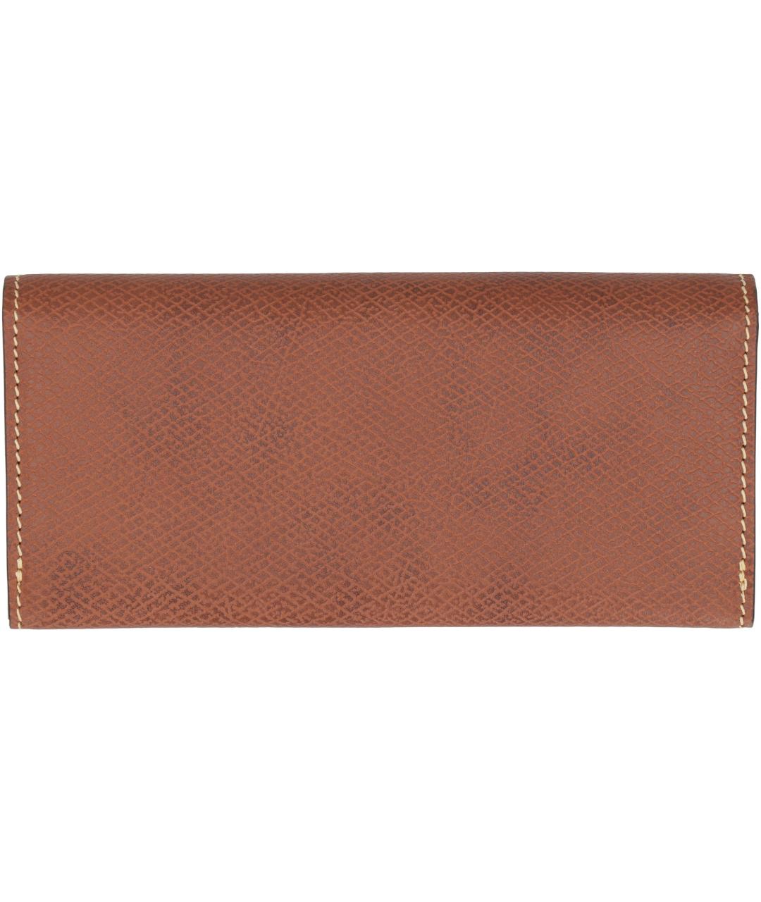 LONGCHAMP Коричневый кожаный кошелек, фото 2