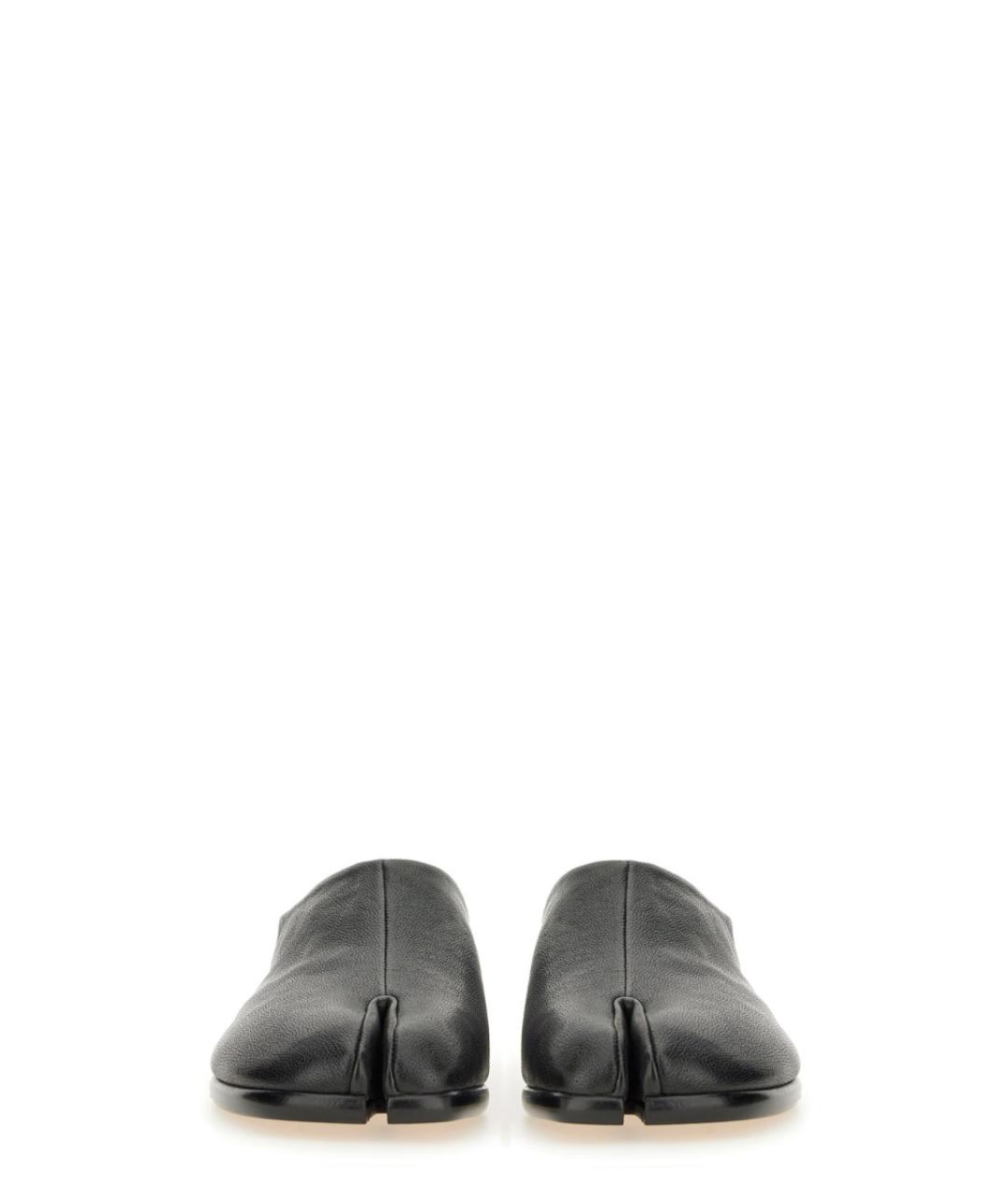 MAISON MARGIELA Черные кожаные низкие ботинки, фото 5