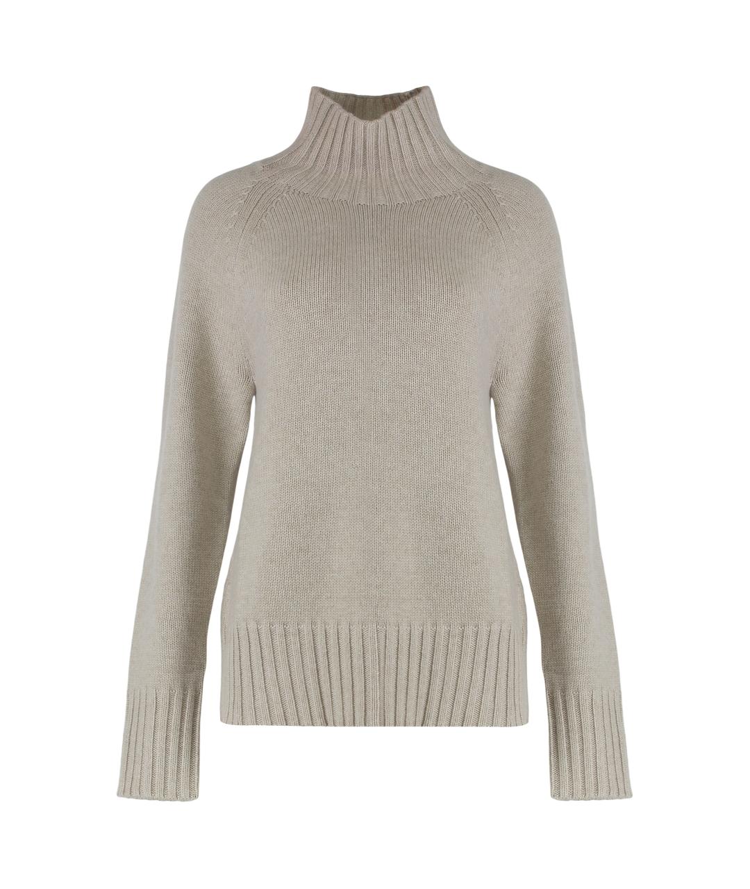 'S MAX MARA Бежевый шерстяной джемпер / свитер, фото 1
