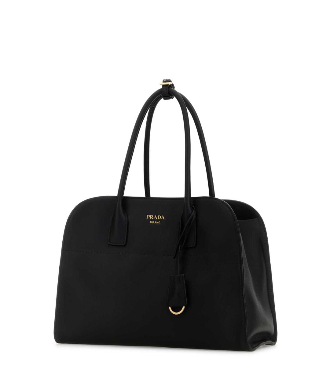 PRADA Черная кожаная сумка тоут, фото 2