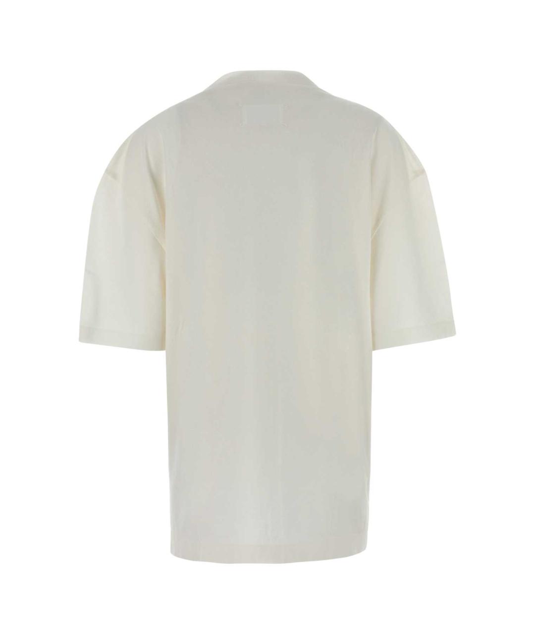MAISON MARGIELA Белая хлопковая футболка, фото 2