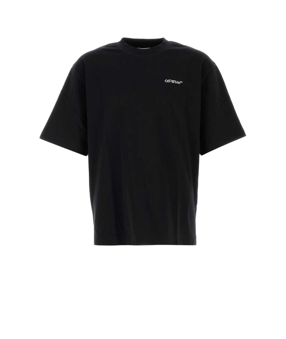 OFF-WHITE Черная хлопковая футболка, фото 1