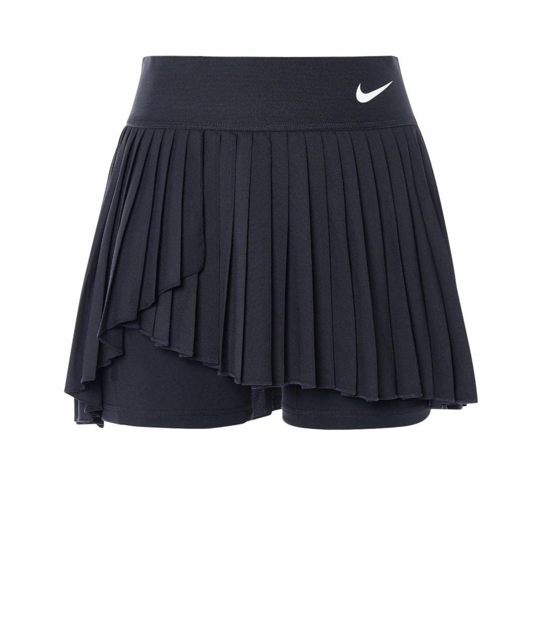 NIKE Черная полиэстеровая юбка мини, фото 1