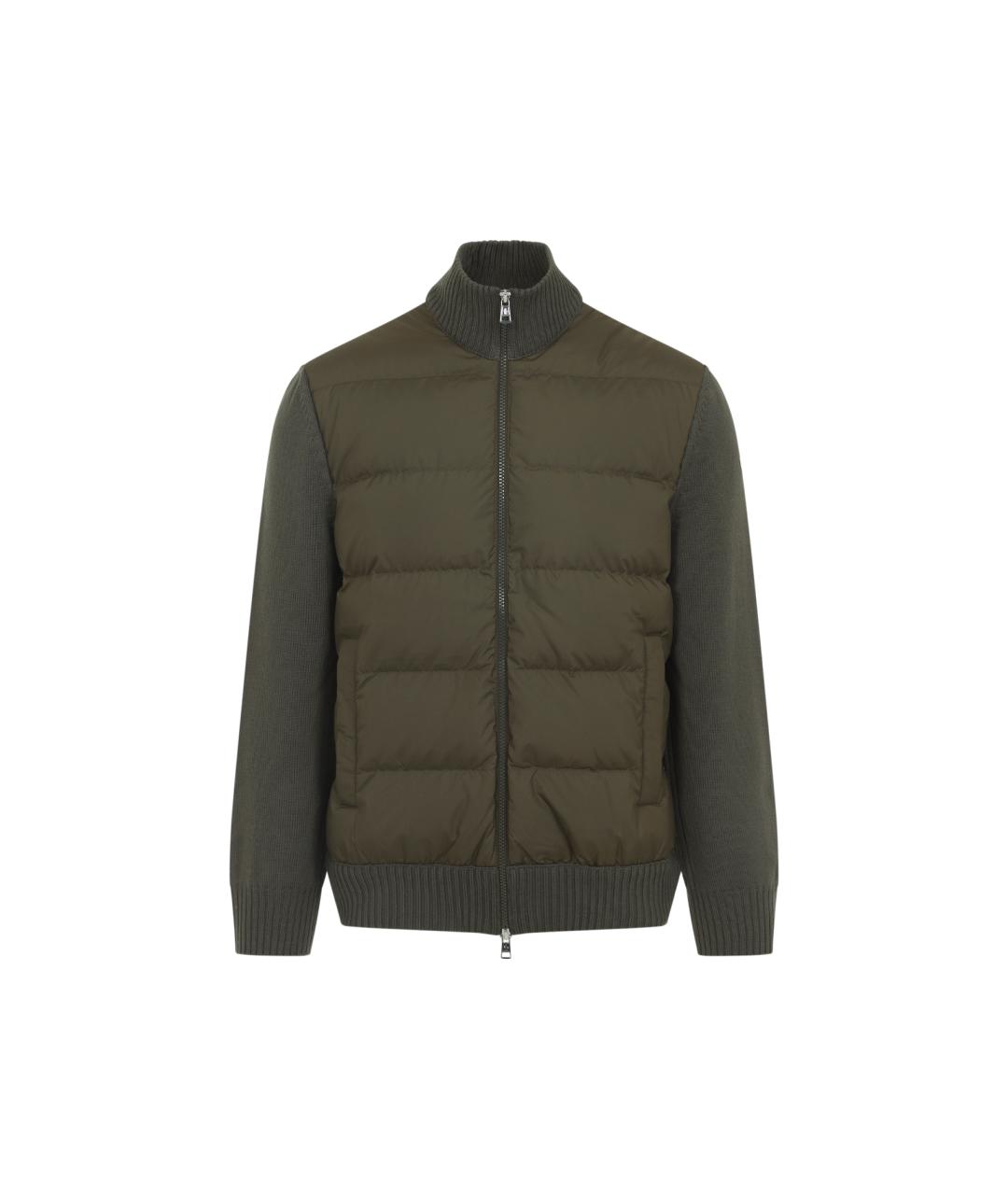 MONCLER Зеленая шерстяная куртка, фото 1