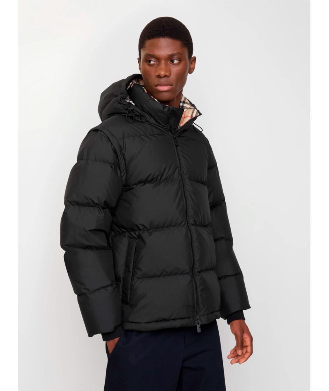 BURBERRY Черная куртка, фото 2