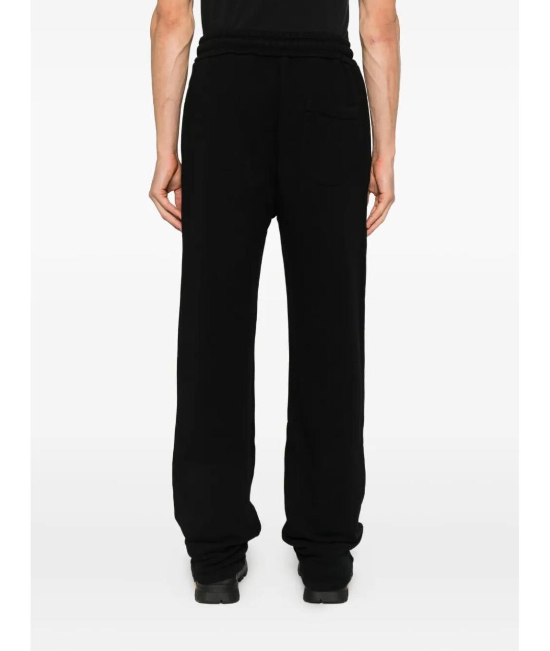 OFF-WHITE Черные хлопковые повседневные брюки, фото 3