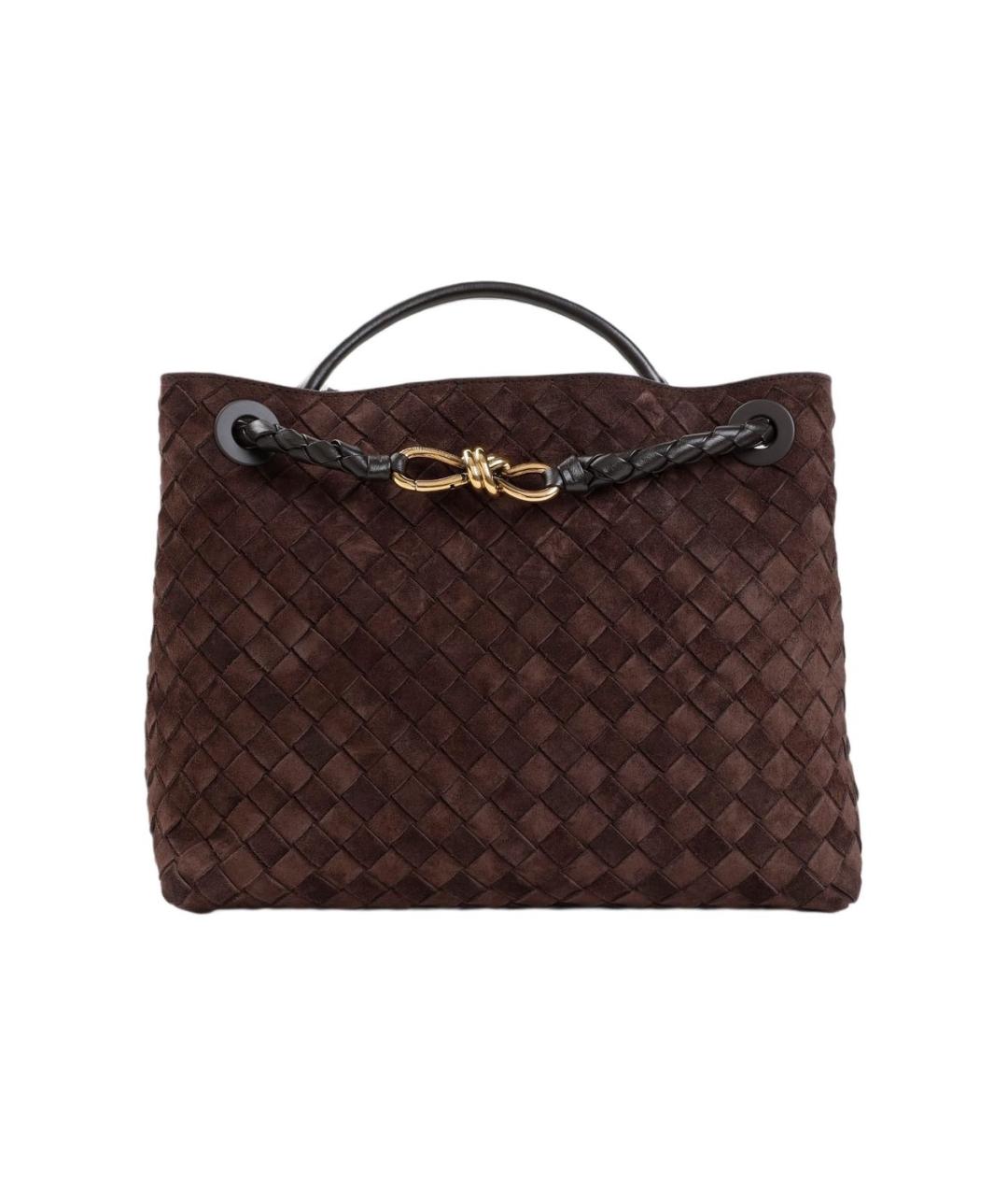 BOTTEGA VENETA Коричневая кожаная сумка тоут, фото 1