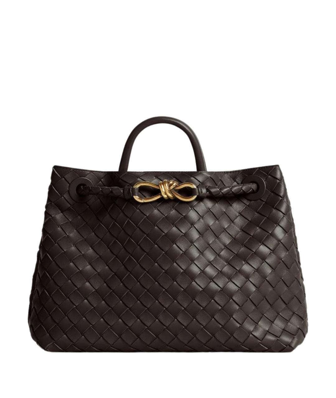 BOTTEGA VENETA Коричневая кожаная сумка тоут, фото 1