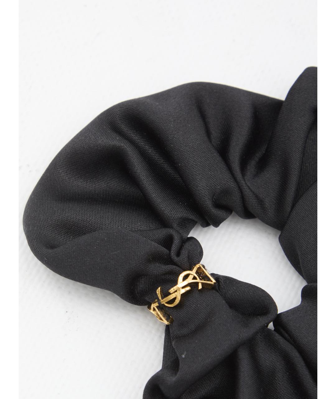 SAINT LAURENT Черная заколка, фото 2