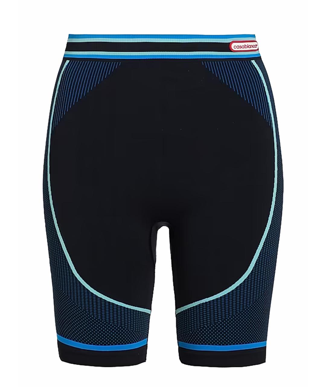 CASABLANCA Синие полиамидовые леггинсы и велосипедки, фото 1