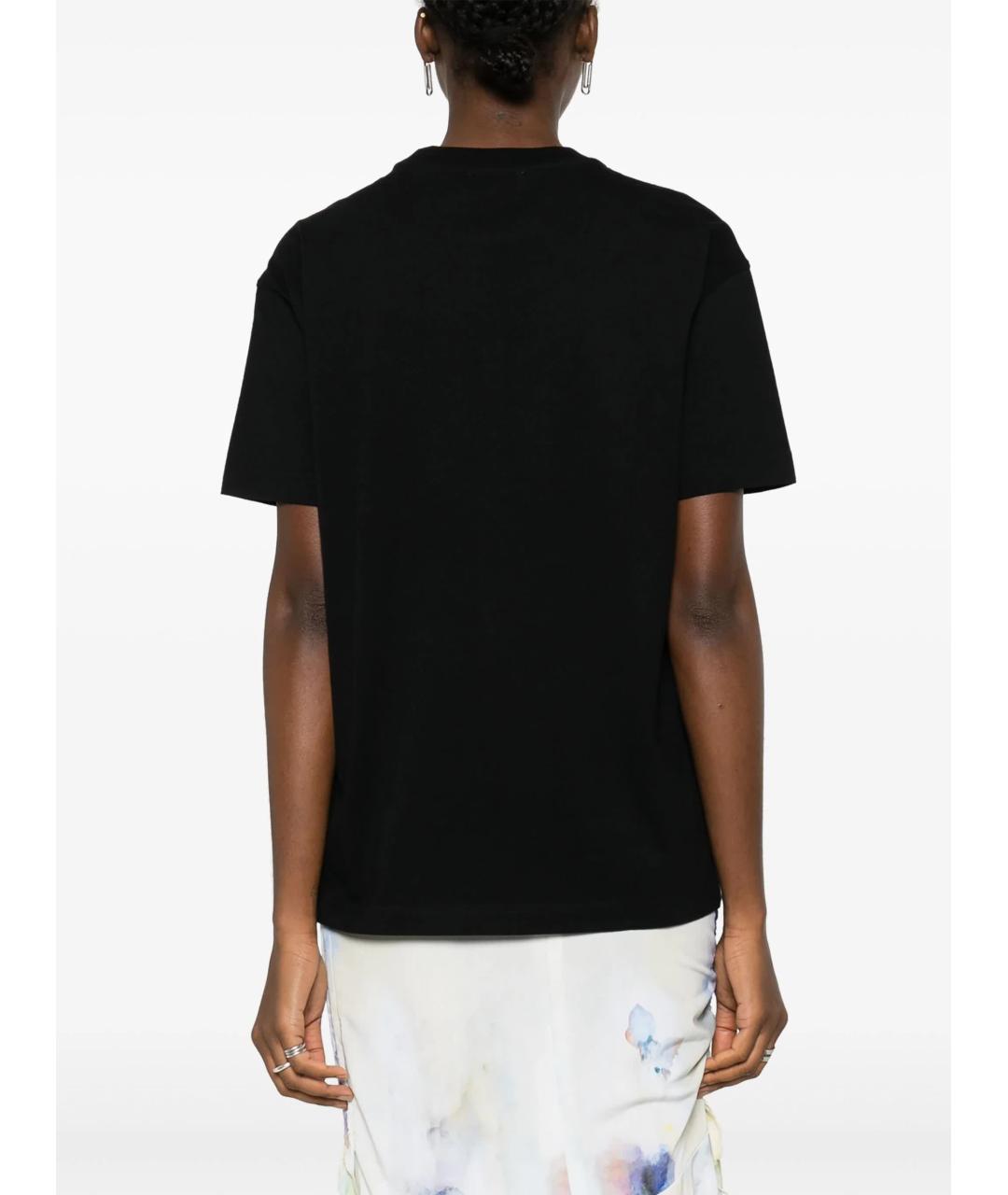 OFF-WHITE Черная хлопковая футболка, фото 4