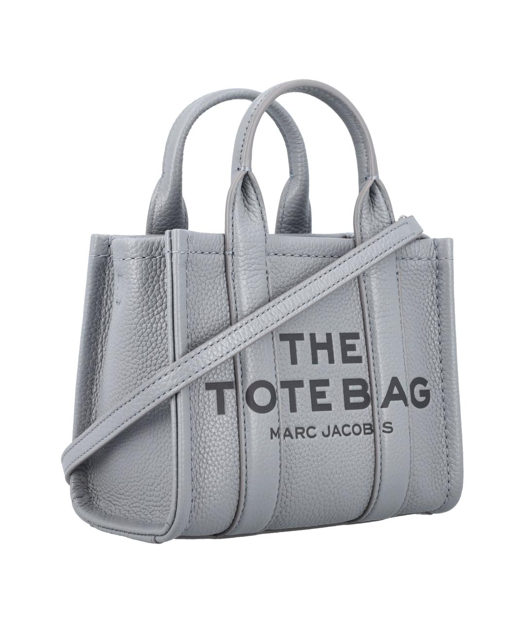 MARC JACOBS Серая кожаная сумка тоут, фото 2