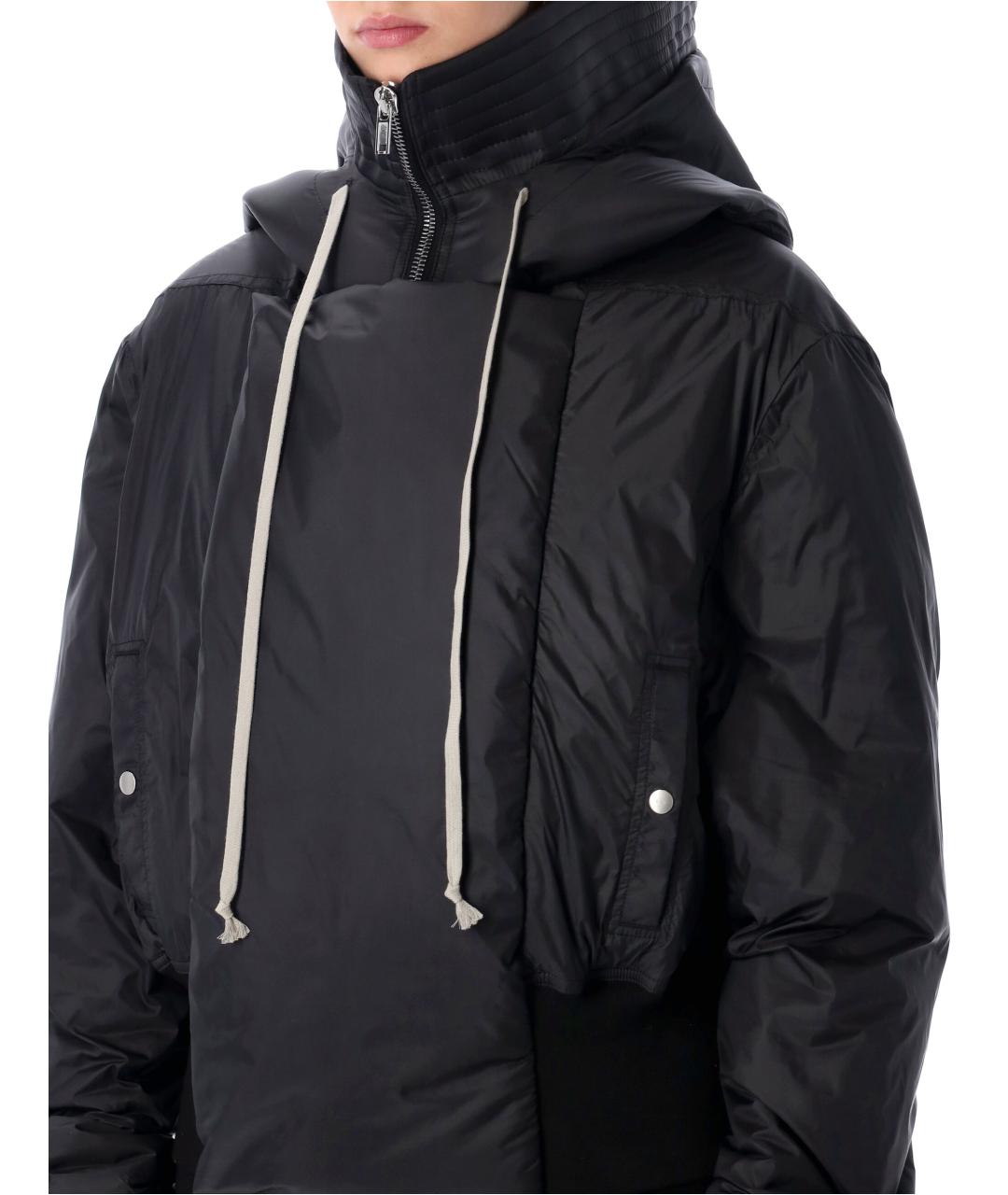 RICK OWENS Черная полиамидовая куртка, фото 4