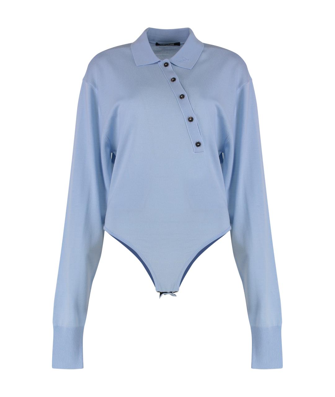 JACQUEMUS Голубое шерстяное боди, фото 1