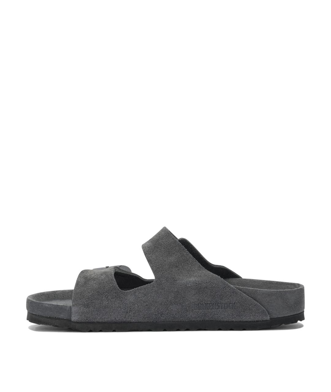 BIRKENSTOCK Серые кожаные сандалии, фото 3