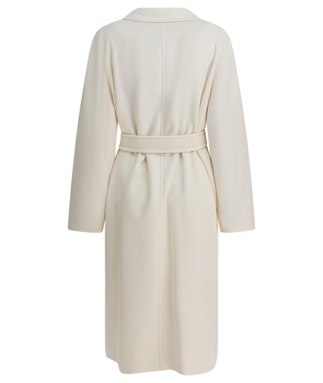 MAX MARA Белое шерстяное пальто, фото 2