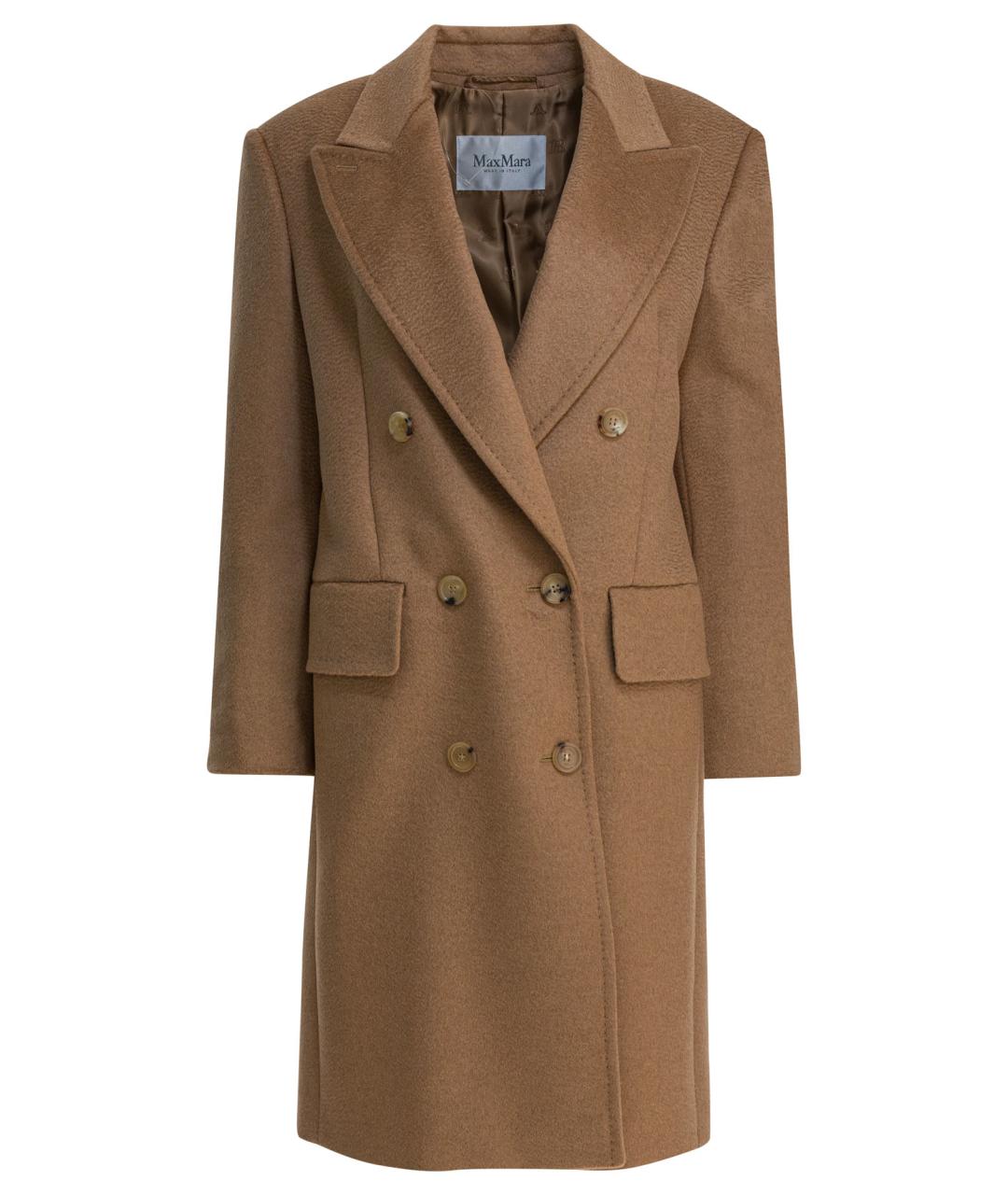 MAX MARA Бежевое шерстяное пальто, фото 1