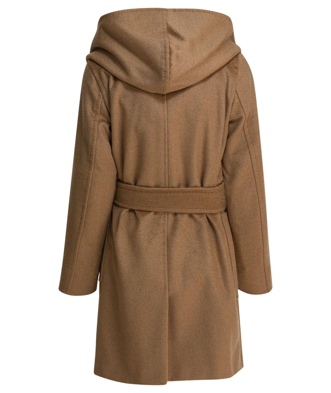 MAX MARA Коричневое шерстяное пальто, фото 2