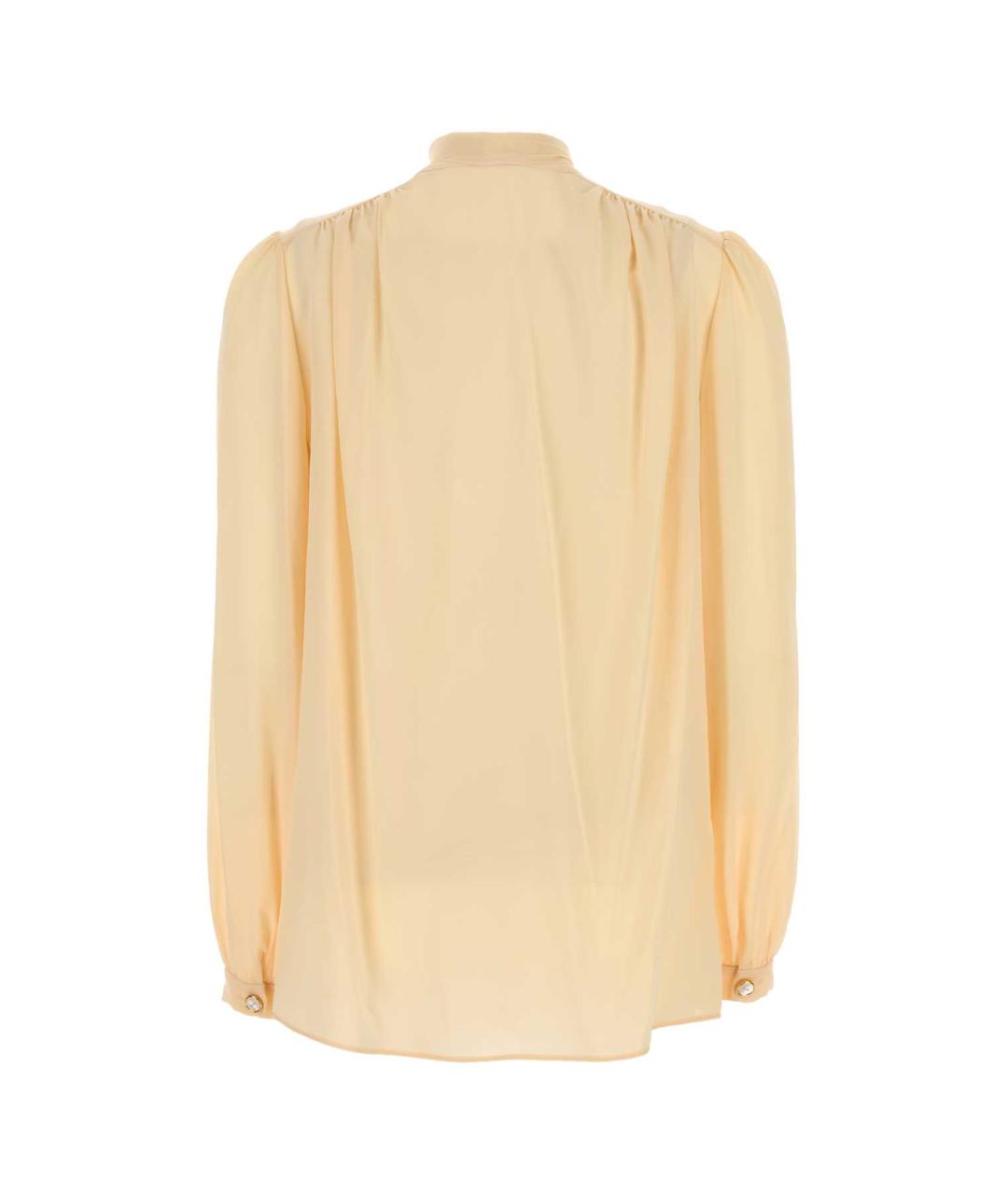 VALENTINO Бежевая шелковая рубашка, фото 2