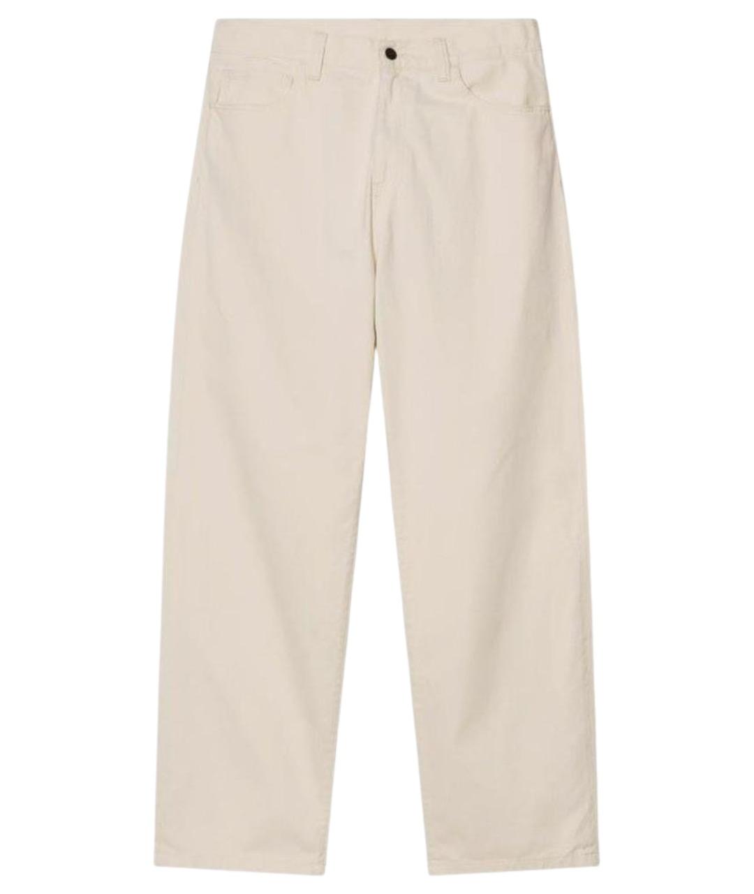 CARHARTT WIP Бежевые полиэстеровые повседневные брюки, фото 1