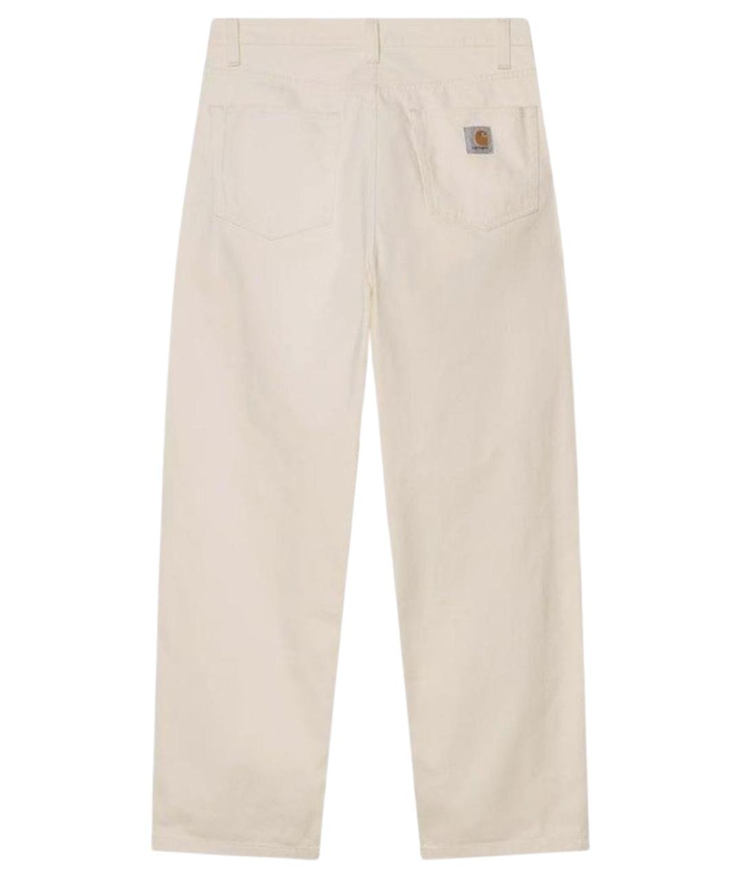 CARHARTT WIP Бежевые полиэстеровые повседневные брюки, фото 2
