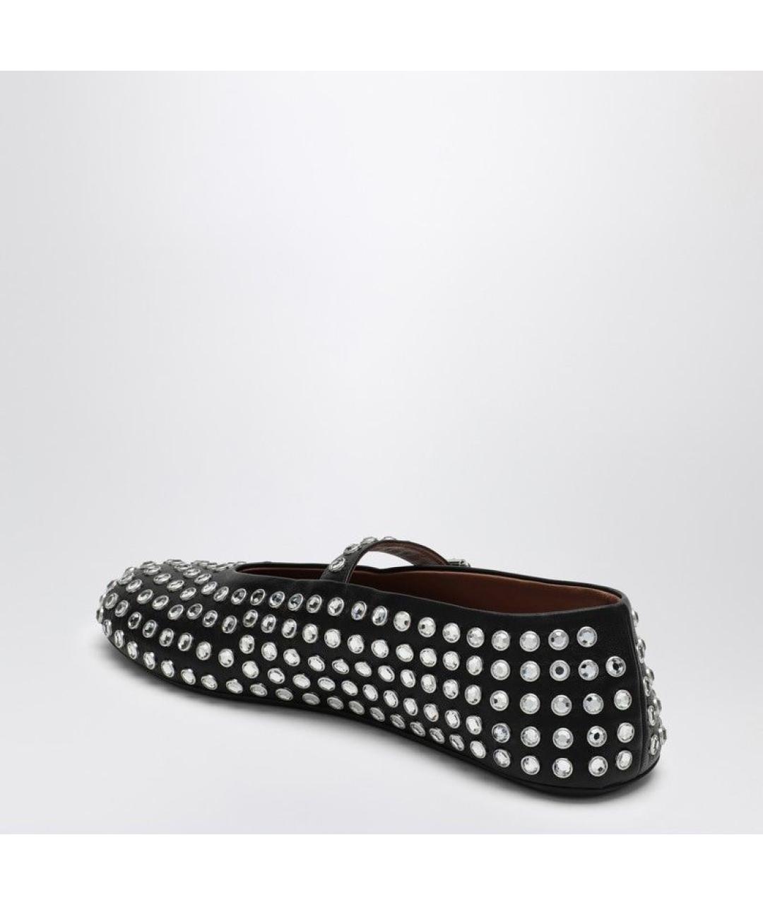 ALAIA Черные кожаные балетки, фото 3