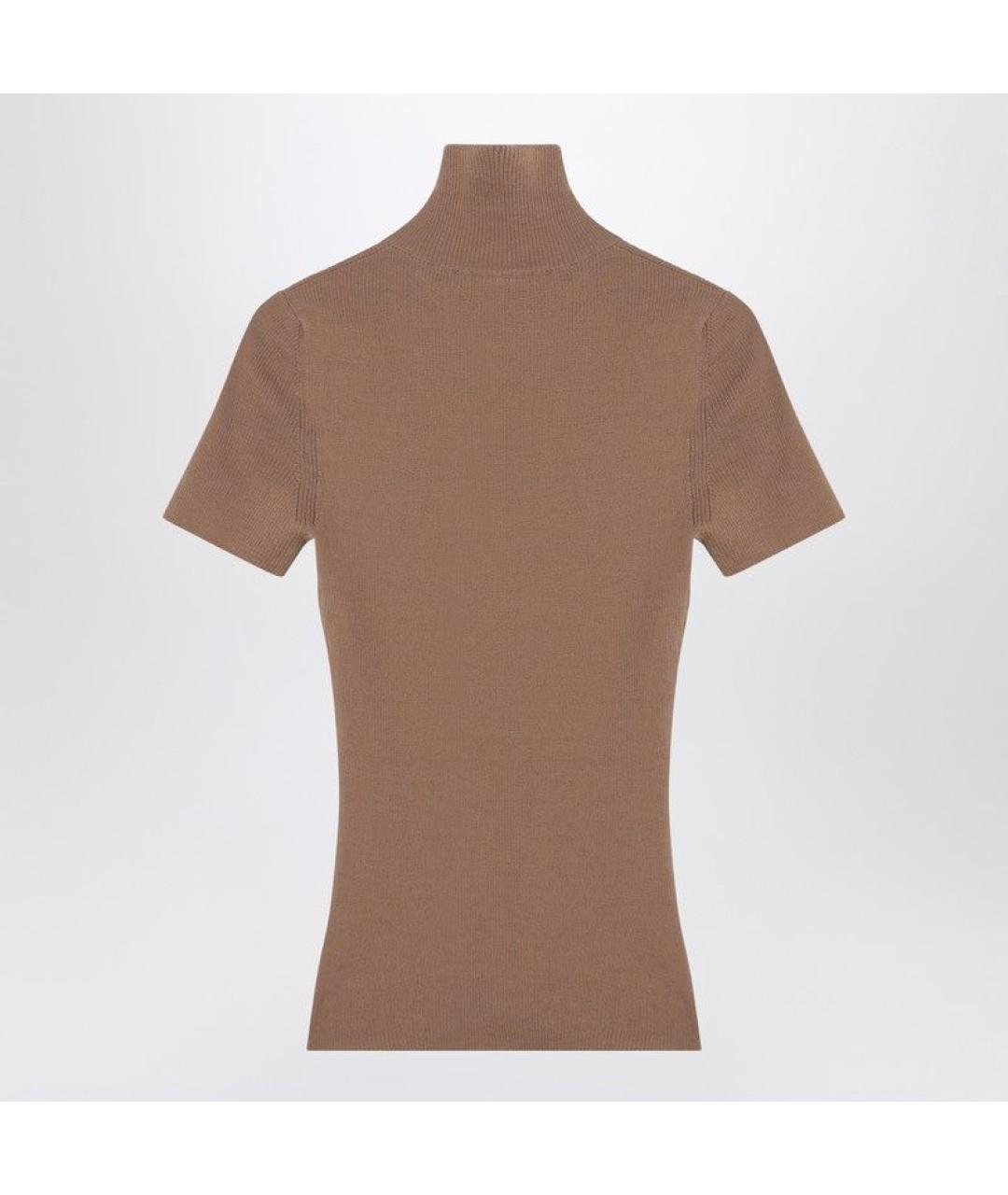 MAX MARA Бежевый шерстяной джемпер / свитер, фото 3